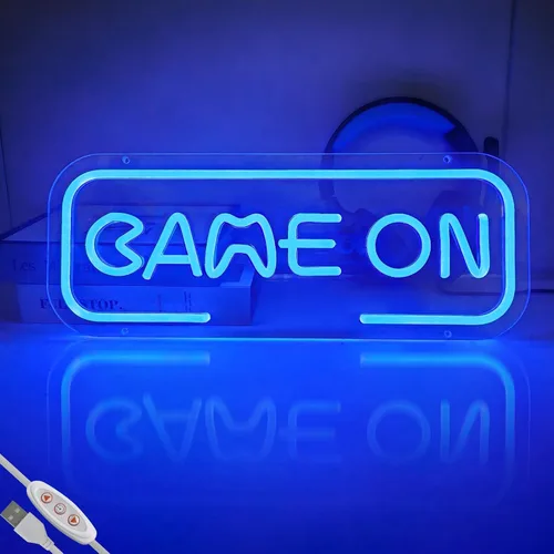 Miniatura 9 de Letrero de neón de arcade para decoración de sala de juegos con interruptor regulable, luz LED de neón para pared de dormitorio, decoración de sala