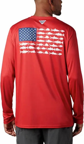 Miniatura 2 de Columbia PFG Terminal Tackle Fish Flag - Camisa de pesca de manga larga para hombre