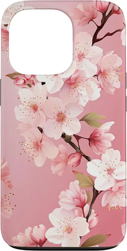 Miniatura 10 de Funda para iPhone 15 Pro Max Japón Pink Flower Sakura Florist Anime Cherry Blossom