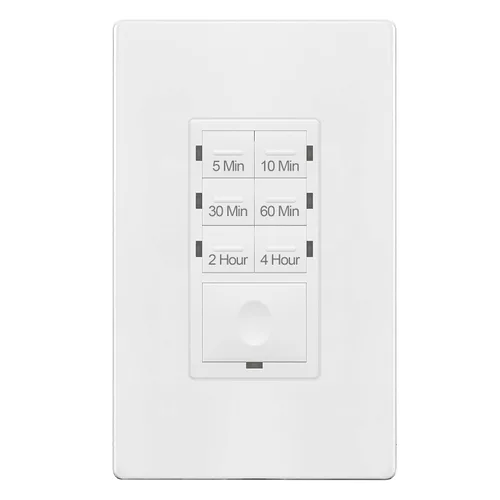Miniatura 11 de ENERLITES Interruptor temporizador de cuenta regresiva de 1 hora, 1-5-10-20-30-60 minutos, para ventiladores de baño, calentadores, luces, indicador