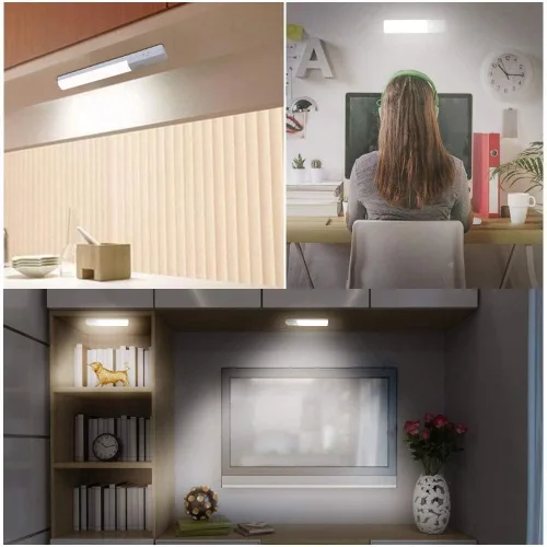 Miniatura 4 de Luces LED recargables para debajo del gabinete, con sensor de movimiento magnético para interiores, sensor de movimiento, luces inalámbricas