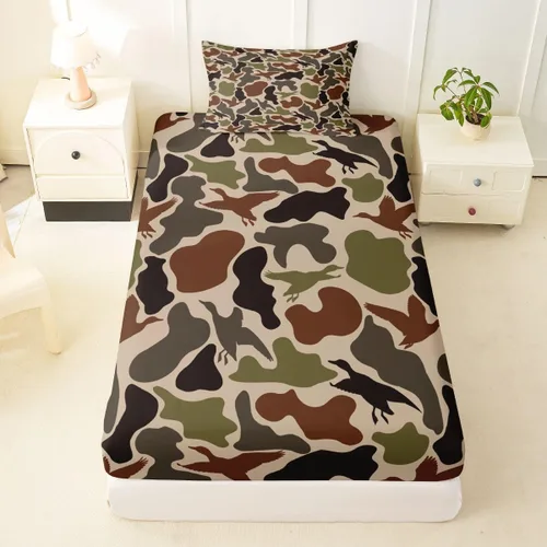 Miniatura 47 de Juego de ropa de cama con estampado de leopardo, tamaño individual, juego de cama de guepardo africano para decoración de dormitorio
