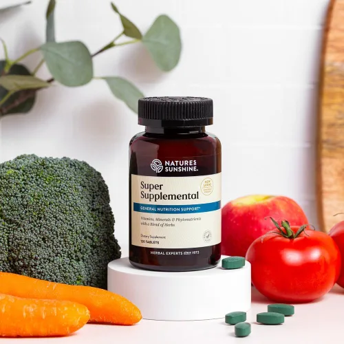Miniatura 3 de Nature's Sunshine Súper suplementario, 120 tabletas Multivitamínico para hombres y mujeres proporciona vitaminas, minerales, aminoácidos, hierbas
