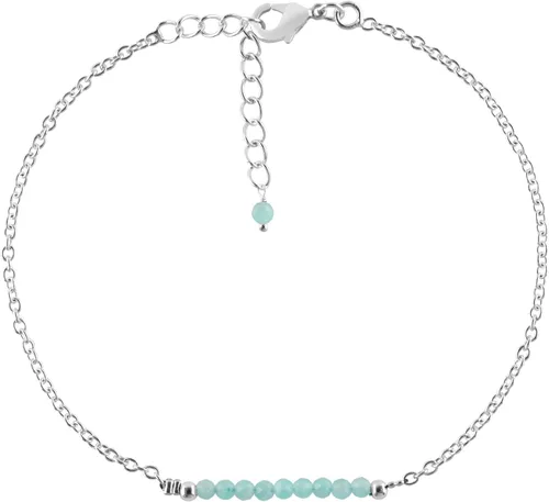 Miniatura 99 de YANARA Pulsera de tobillo para mujer, piedra de nacimiento natural, cuentas de piedras preciosas, tobillera delicada hecha a mano de 9 pulgadas +