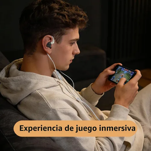Miniatura 3 de KZ ZST PRO X - Auriculares con monitor intrauditivo, 1BA 1DD híbrido con cable para juegos, sonido de graves profundos, HiFi IEM para juegos, Negro