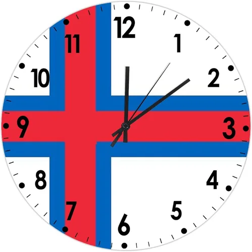 Miniatura 70 de Cheyan Reloj de pared con bandera de Canadá de 12 pulgadas, silencioso, sin tictac, de PVC, funciona con pilas, reloj redondo decorativo, regalo