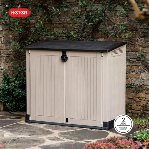 Miniatura 11 de Keter Store-It-Out MIDI - Cobertizo de almacenamiento de resina para exteriores, gabinete horizontal resistente a la intemperie para botes
