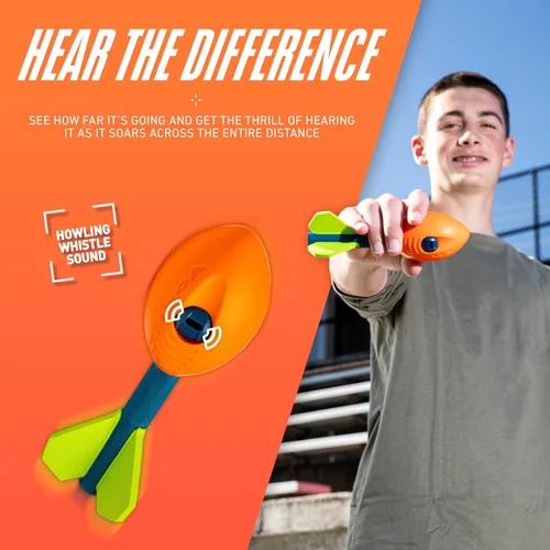 Miniatura 4 de NERF Vortex Mini Aero Howler Foam Football – NERF Soft Mini Vortex Football para lanzamientos de larga distancia – Perfecto para piscina + pelota