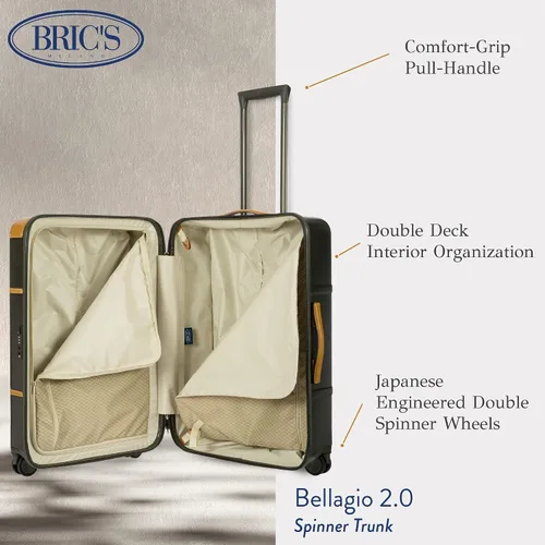 Miniatura 4 de Bric's Bellagio 2.0 Ultraligero 27 Pulgadas Medium Polycarbonate Spinner Maletero Estuche Duro, Verde -Oliva, Bellagio 2.0 Ultraligero 27 Pulgadas