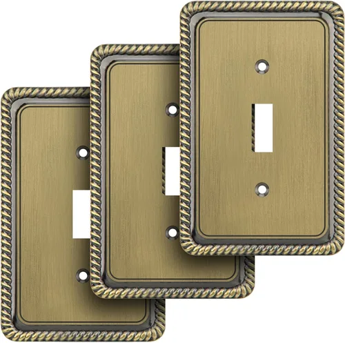 Miniatura 51 de Henne Bery Placa Decorativa de Pared con Borde de Cuerda Placa de Interruptor Cubierta de Tomacorriente
