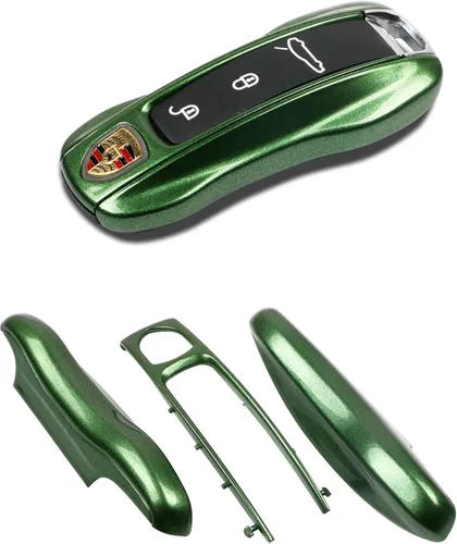 TTCR-II Funda para llave de coche compatible con Porsche Cayenne Panamera 2018-2021 Carrera 2020-2021, 3 fundas inteligentes para llavero