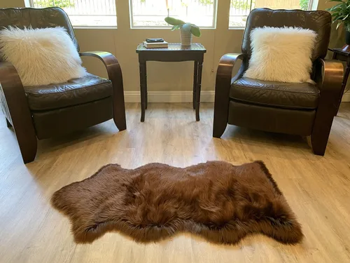 Miniatura 23 de LAMBZY Alfombra de pelo de oveja sintética, hipoalergénica, súper suave, sedosa para sala de estar, habitación de los niños, sofá