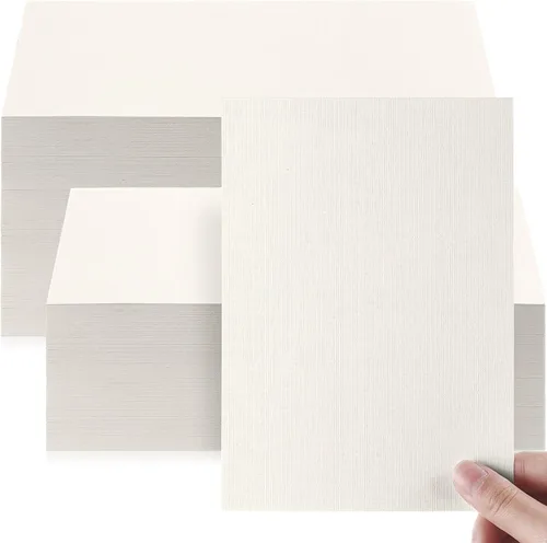 Geosar Cartulina de lino de 250 hojas, papel de impresora pesado de 92 libras y 8.82 oz/m², tarjetas de índice para cubierta de impresora, postales,