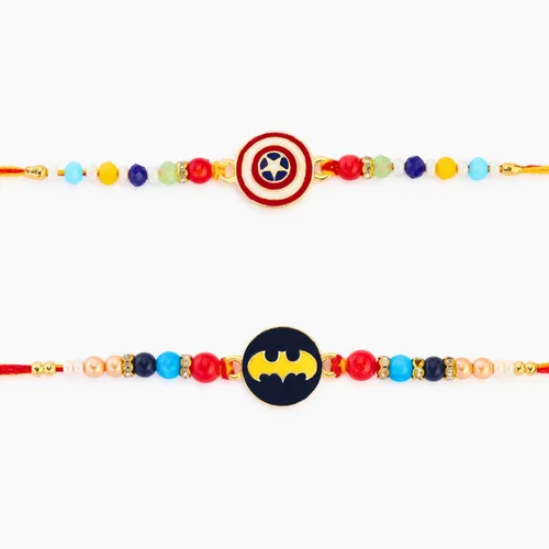 Miniatura 7 de Set of 2 SuperHeros Rakhi for Brother Raksha Bandhan Rakhi for Small Brother Rakhi for Bhaiya Bhabhi Rakhi Thread RNJVA