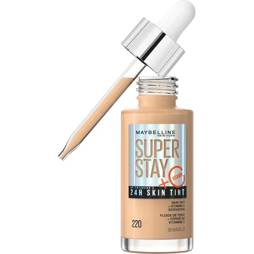 Miniatura 18 de Maybelline Super Stay Up - Tinte para piel de hasta 24 horas, base radiante de cobertura ligera a media, maquillaje infundido con vitamina C, 102, 1