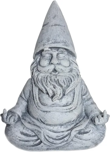 Miniatura 10 de Estatua de gnomo para jardín, de Funny Guy Mugs, talla única Gato del dedo medio