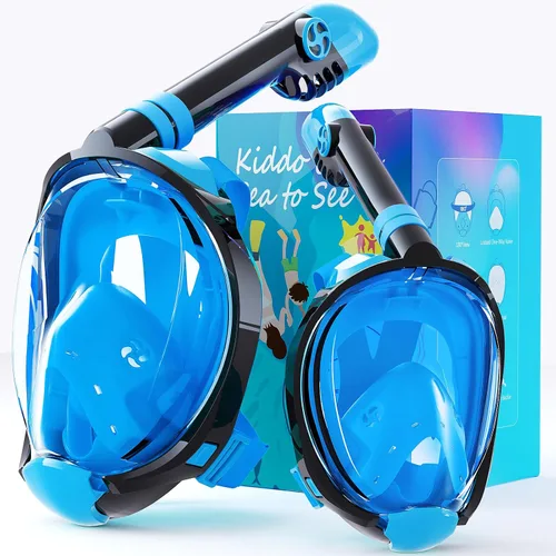 Miniatura 12 de Greatever G2 Adults Kids Full Face Snorkel Mask 2 Pcs,Snorkeling Gear with Latest Dry Top System,Foldable 180 Degree Panoramic View,Safe