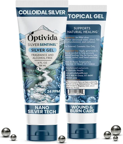 Miniatura 9 de Crema de Sanación de Piel Optivida Nano Silver - Ungüento para la Sanación de la Piel. Solución Tópica Hidratante y Sanadora para Quemaduras