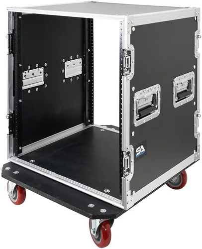Miniatura 8 de Seismic Audio - 12 Space Pro Audio DJ Road Rack Case con ruedas - 12U Pro Tour Grade Rack