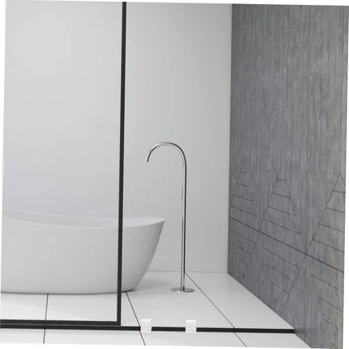 Miniatura 3 de Uonlytech Guía inferior de puerta de ducha deslizante y parachoques Piezas de repuesto para puerta de vidrio de baño, tapón de puerta de ducha