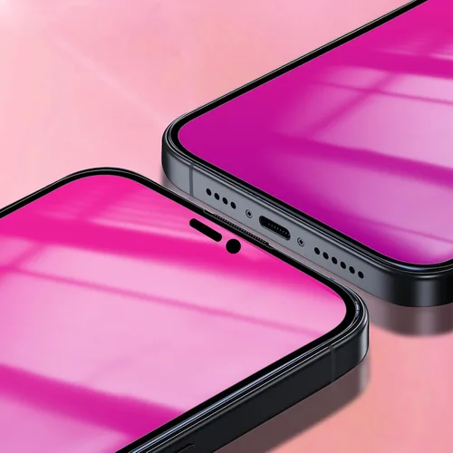 Miniatura 7 de Paquete de 2 protectores de pantalla de privacidad para iPhone 11 Pro Max/XS Max, vidrio templado antiespía, efecto espejo colorido degradado