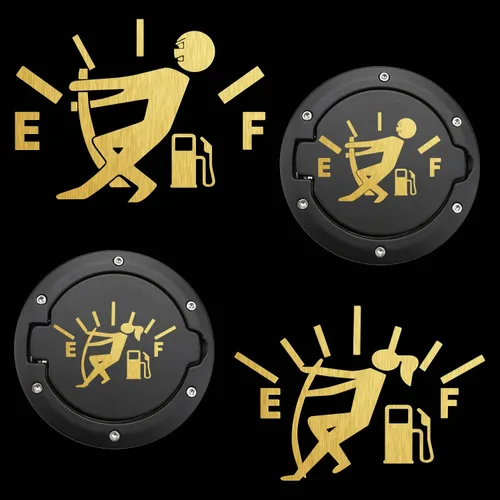 Miniatura 10 de 2 calcomanías divertidas para automóvil, calcomanías vacías para medidor de gas, gráficos de alto consumo de gas, calor y resistente al agua, no se