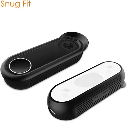 Miniatura 8 de Fintie Funda de silicona para el timbre Google Nest (cableado, 1ª/2ª generación), color negro