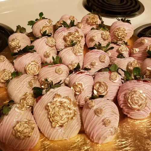 Miniatura 6 de Tosnail Paquete de 3 moldes de silicona para fondant de 21 cavidades, moldes de caramelo de flores de rosas para pasteles de boda, pastel pop