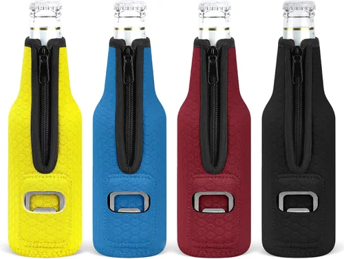 Miniatura 26 de 4 paquetes de fundas aisladas para latas delgadas de 12 onzas, con relieve en panal, fundas aisladas de neopreno para latas delgadas de refresco
