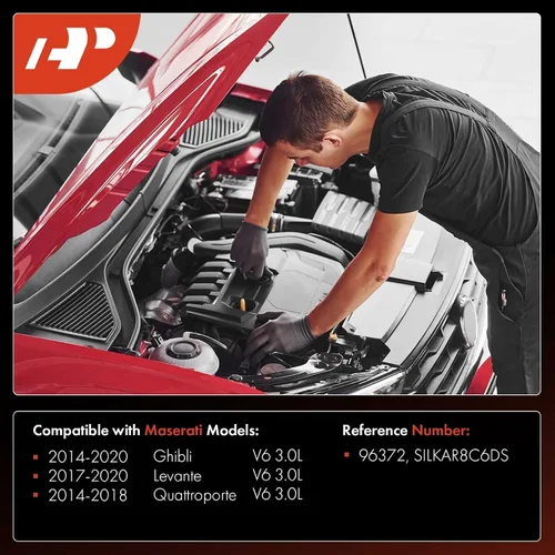 Miniatura 2 de A-Premium Bujías de Iridio Platino Compatibles con Maserati Ghibli 2014-2020, Levante 2017-2020, Quattroporte 2014-2018, 3.0L, Paquete de 6