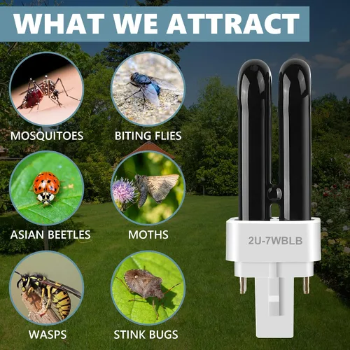 Miniatura 6 de Paquete de 2 bombillas fluorescentes de repuesto para exterminador de insectos, bombillas 41050 compatibles con DynaTrap DT1050 DT1100 DT1250