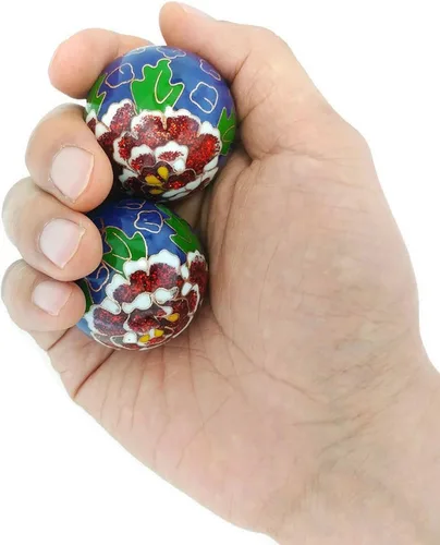 Miniatura 3 de Top Chi Bolas de peonía Baoding de alta calidad. Bolas chinas de salud chinas para terapia de manos, ejercicio y alivio del estrés