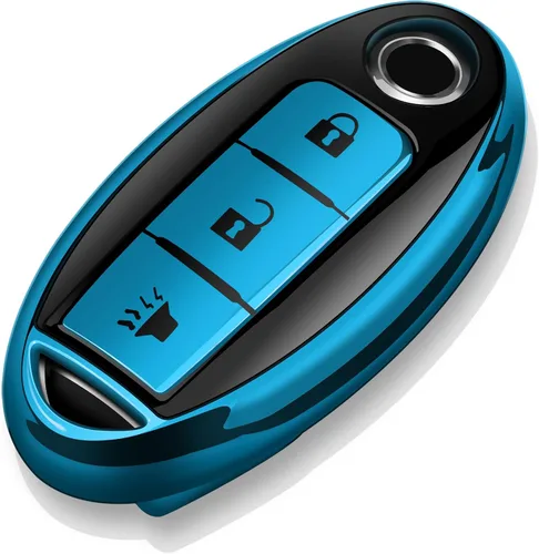 Tukellen Compatible con Nissan - Funda para llavero de TPU suave para Infiniti X-Trail Rogue Altima Quest Pathfinder Sentra Patrol CIMA Fuga Armada