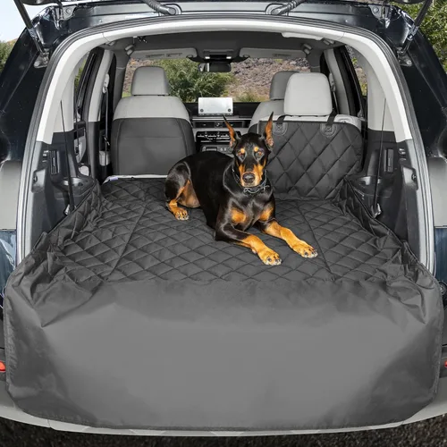Miniatura 12 de 4Knines Forro de Carga Dividido para SUV – Para Perros y Mascotas, Resistente, Alfombrilla Impermeable para Maletero y Cubierta de Carga – Se Adapta