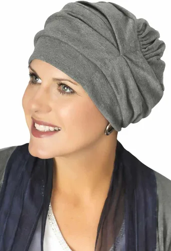 Miniatura 12 de Trinity Turbante 100% algodón - ¡3 estilos en uno! Sombreros encorvados para quimioterapia, para pacientes con cáncer.