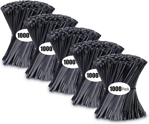 Miniatura 14 de Bridas de 4 pulgadas (paquete de 200), bridas pequeñas con resistencia a la tracción de 18 libras, color negro, por TANTTI Supply Resistencia a