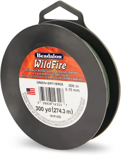 Miniatura 55 de Beadalon Wildfire Ultra - Beading Thread, Beading Supplies for Crafters, Jewelry Makers, Beaders. Braided Fishing Line