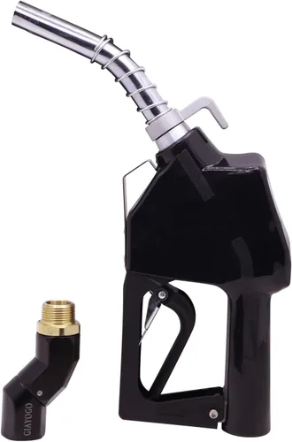 Miniatura 12 de Boquilla de combustible de 1 pulgada NPT con apagado automático verde para bomba de gasolina, boquilla resistente con manguera de combustible