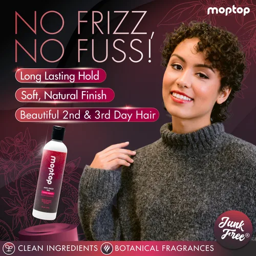 Miniatura 2 de MopTop Gel para el cabello anti encrespamiento de salón – Gel definidor de rizos de calidad de salón para mejorar el cabello ondulado, rizado