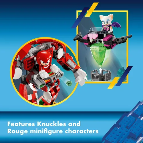 Miniatura 6 de LEGO Sonic The Hedgehog, Set de Construcción de Mech Guardian de Knuckles, Juguete de Sonic para Niños, Figura de Acción de Knuckles Inspirada