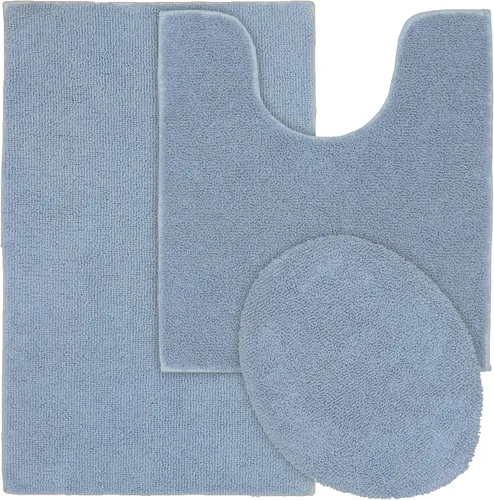 Miniatura 25 de Garland Rug Queen Cotton Sea Foam de 22 x 60 pulgadas ultra suave, afelpada, altamente absorbente, lavable a máquina, toalla de suelo para ducha