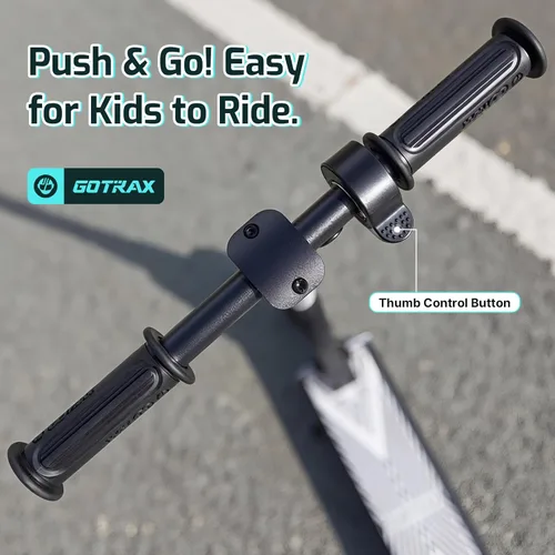 Miniatura 4 de Gotrax GKS Mini Electric Scooter for Kids 6-12, Max 3.75 Miles & 7.5 Mph by 150W Motor, 6'' Wheel, Thumb Control Easy to Ride & Assemble Negro