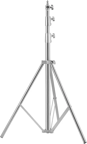 Soporte de luz de trípode de fotografía de acero inoxidable resistente, 9.19 pies/2.8m trípode de iluminación de estudio para speedlight, luz