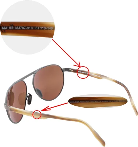 Miniatura 5 de Walleva Lentes de repuesto para gafas de sol Maui Jim Castles, múltiples opciones disponibles