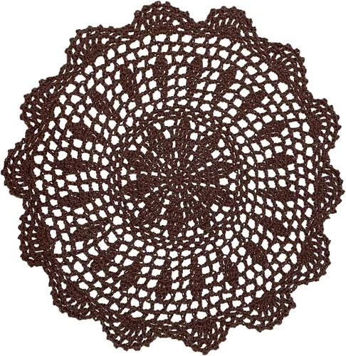 Miniatura 22 de Manteles individuales de encaje hechos a mano con flores de ganchillo, manteles individuales de cocina para platos de cocina