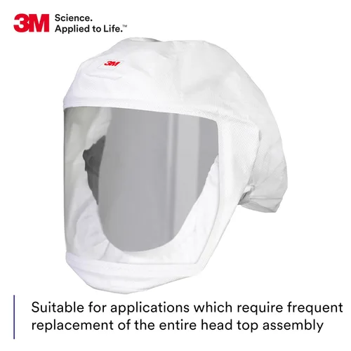 Miniatura 4 de 3M Versaflo - Funda para cabeza con suspensión integrada, S-133L-5, blanco, mediano/grande, 5 EA/Case