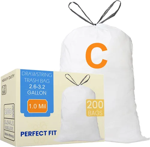 Miniatura 15 de Code M - Bolsas de basura resistentes con cordón de 12 galones, compatibles con simplehuman Code M, bolsas de basura de 12 galones (45 litros)