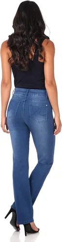 Miniatura 4 de Rekucci Secret Figure - Jeans de mezclilla de alta calidad con corte de bota para mujer