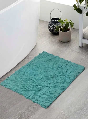 Miniatura 16 de Home Weavers Bell Flower Collection - Tapetes de baño copetudos 100 % algodón, extrasuaves y absorbentes, antideslizantes, lavables a máquina, lino