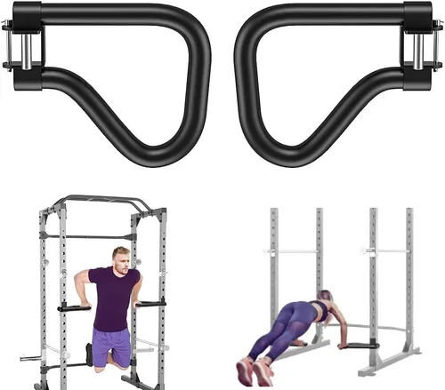 Miniatura 14 de SELEWARE Accesorios de jaula eléctrica, manijas de inmersión, estaciones de dominadas y accesorios de entrenamiento multiagarre Accesorio de barra